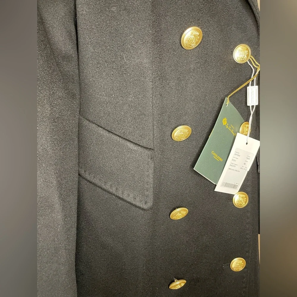 Loro Piana Capolavoro Double Brested Jacket Size 46IT 12US Style 397204 NEW BLK - Picture 9 of 10
